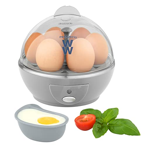 PROGRESS WW EK5255WW Electric Egg Cooker with 2...